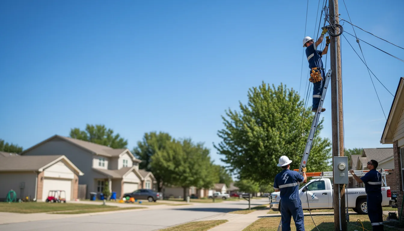 Residential electrician providing installation services in Waldo, AR